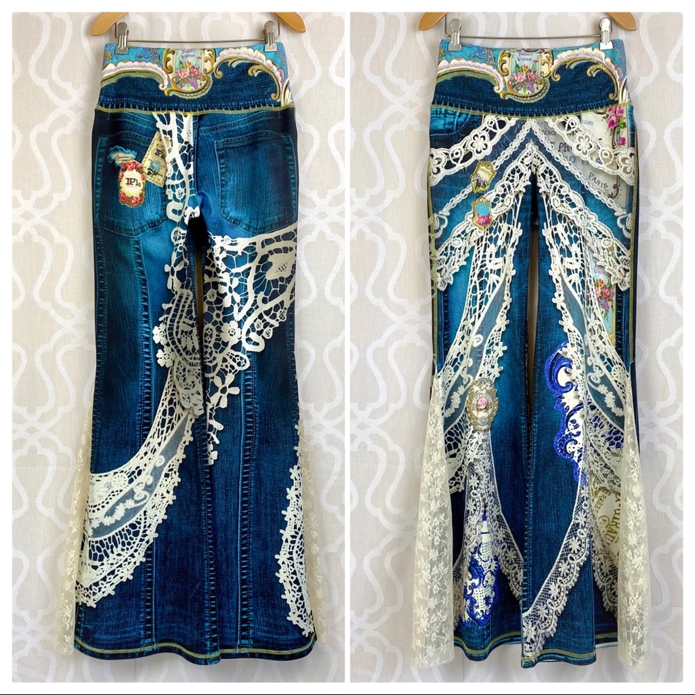 Antique Therapy Floats on Flares Comfort Pants - Picture 2 of 16